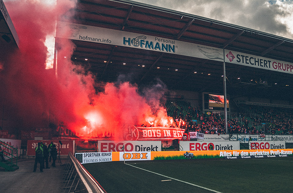 SpVgg Fürth – Kaiserslautern Gästeblock