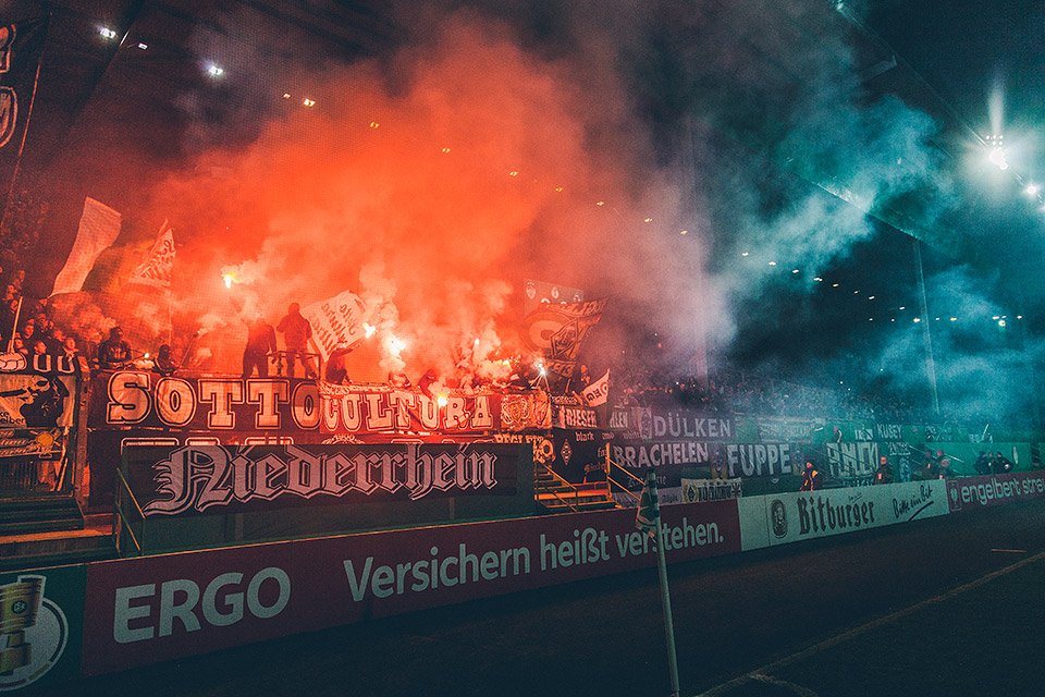 SpVgg Fürth – Gladbach Pyro